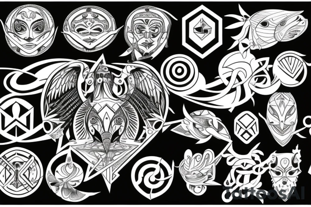 balance sins virtues tattoo idea