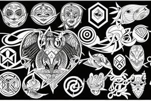 balance sins virtues tattoo idea