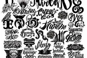 CMB just the letters tattoo idea