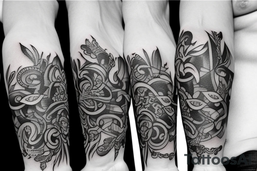 c m b just the letters tattoo idea