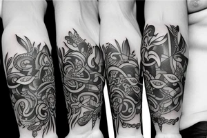 c m b just the letters tattoo idea