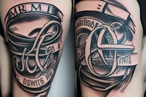 c m b just the letters tattoo idea