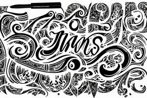 c m b just the letters tattoo idea