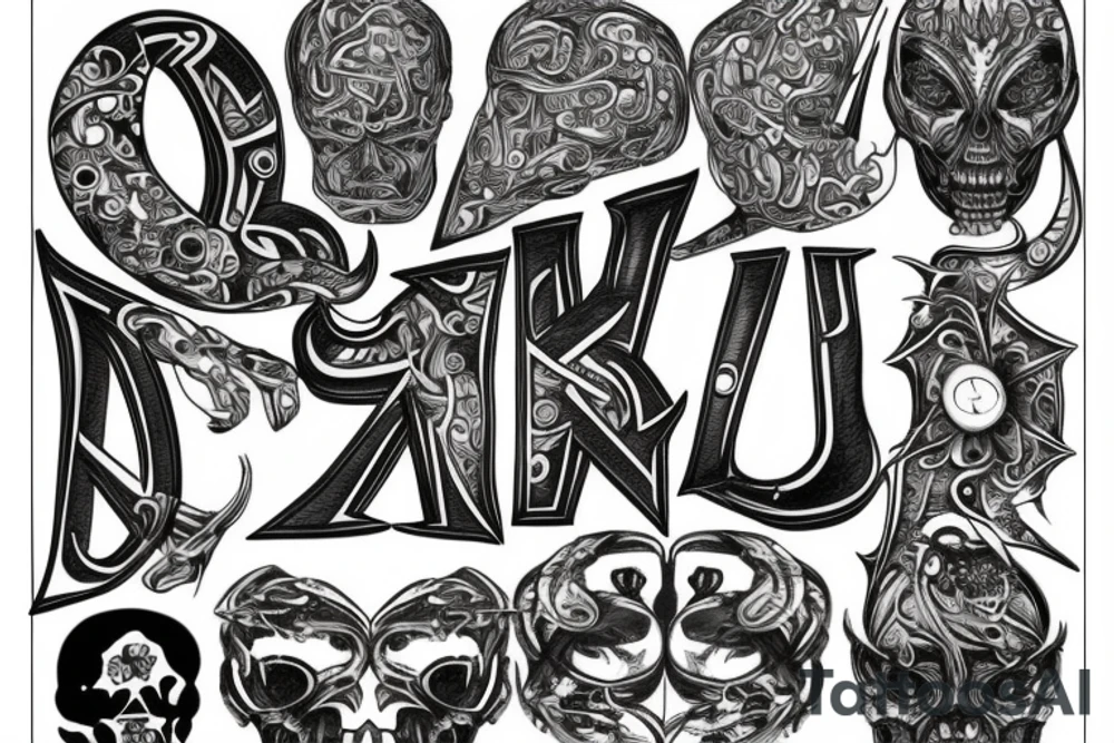 c m b just the letters tattoo idea