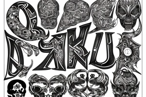 c m b just the letters tattoo idea