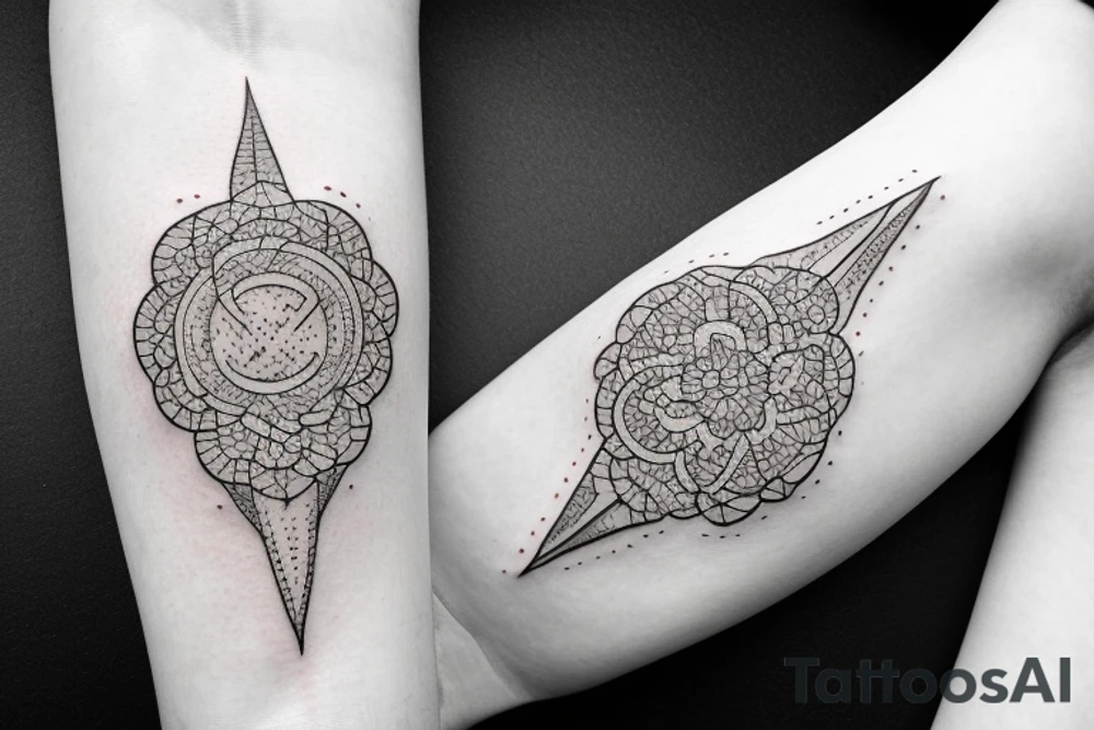 A small tattoo with the lettering CMB tattoo idea