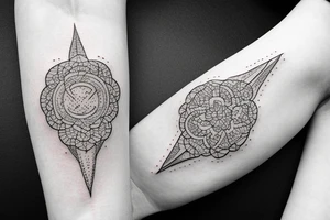 A small tattoo with the lettering CMB tattoo idea