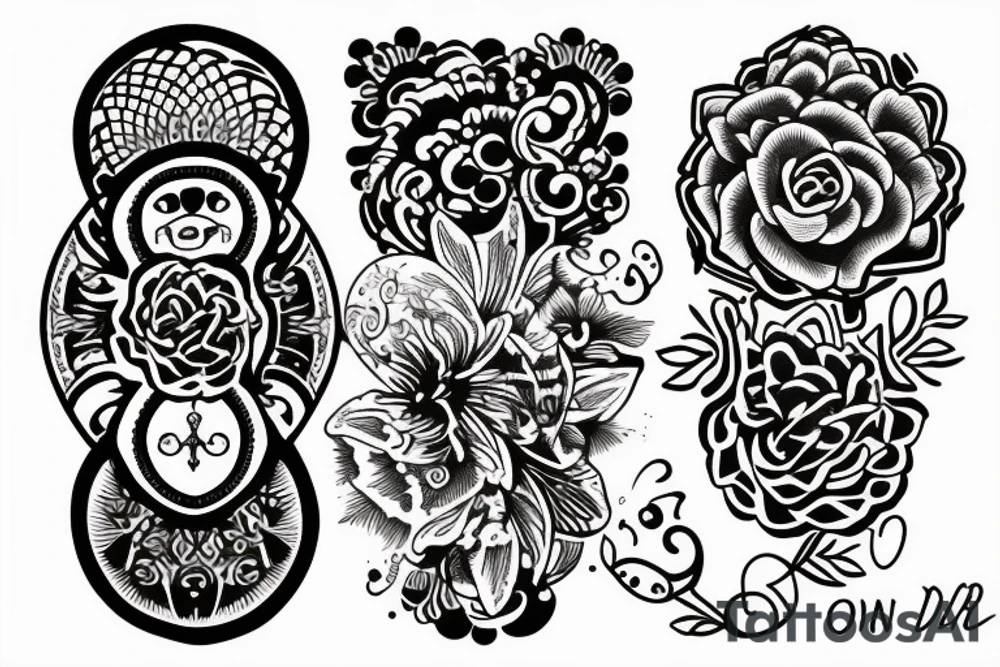 A small tattoo with the lettering CMB tattoo idea