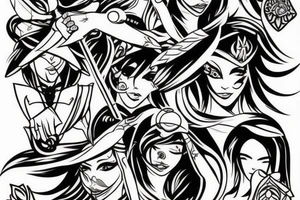 Akali tattoo idea