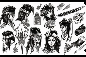 Akali tattoo idea