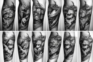 Pirate sleeve tattoo idea