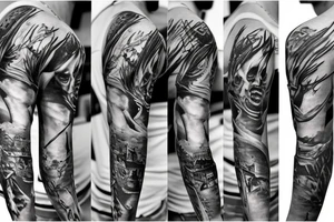 Pirate sleeve tattoo idea