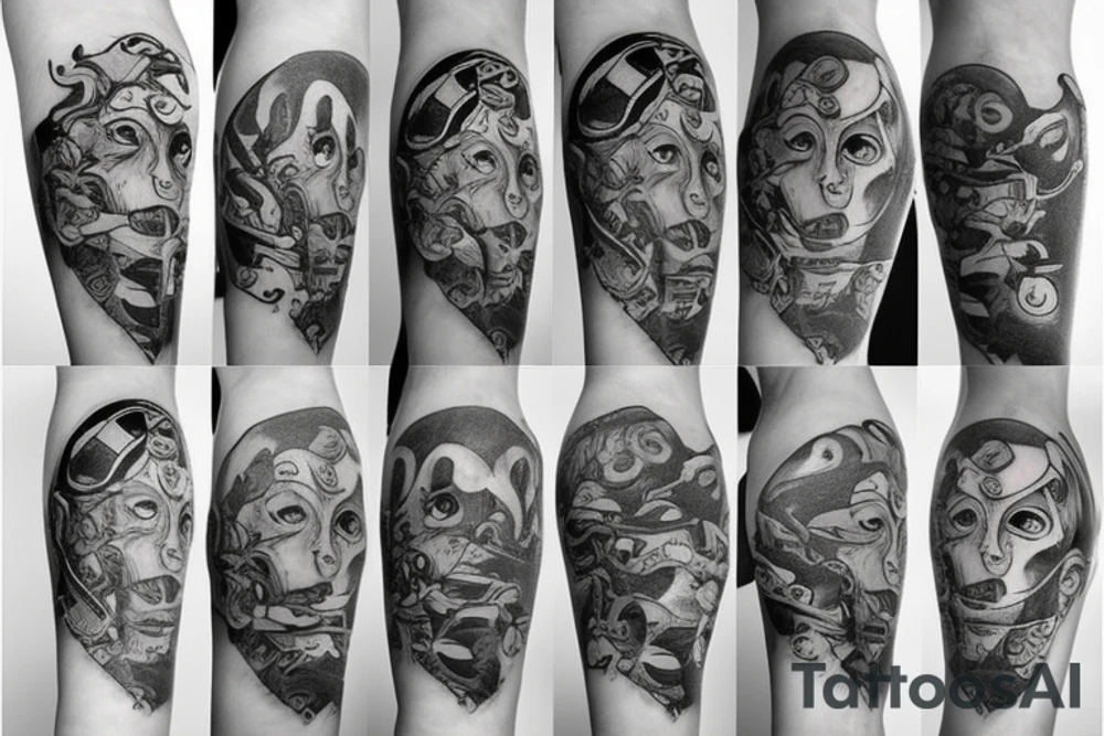 Pirate sleeve tattoo idea