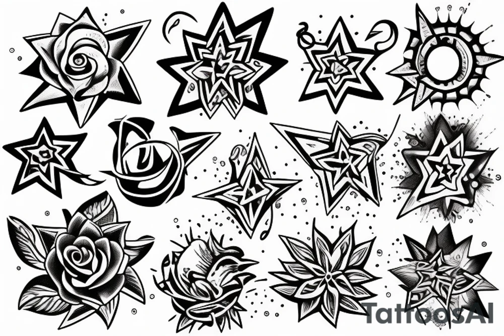 Star, water, hope, sparkle tattoo idea