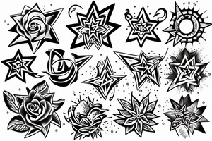 Star, water, hope, sparkle tattoo idea