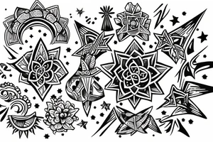Star, water, hope, sparkle tattoo idea