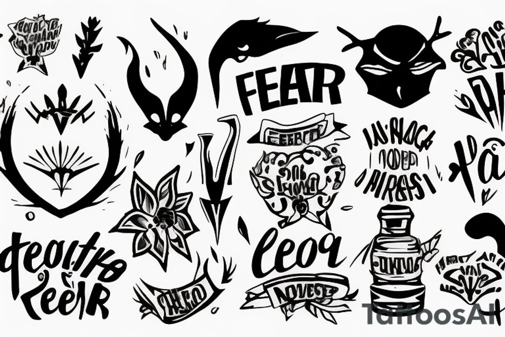 Text NoFear tattoo idea