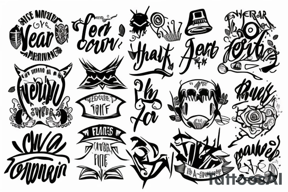 Text NoFear tattoo idea