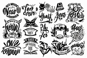 Text NoFear tattoo idea