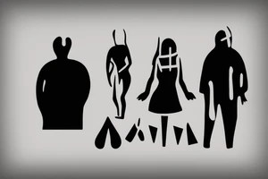 Murder family, with text "murder famq" tattoo idea