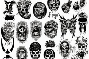 Just text "Murder Famq" tattoo idea