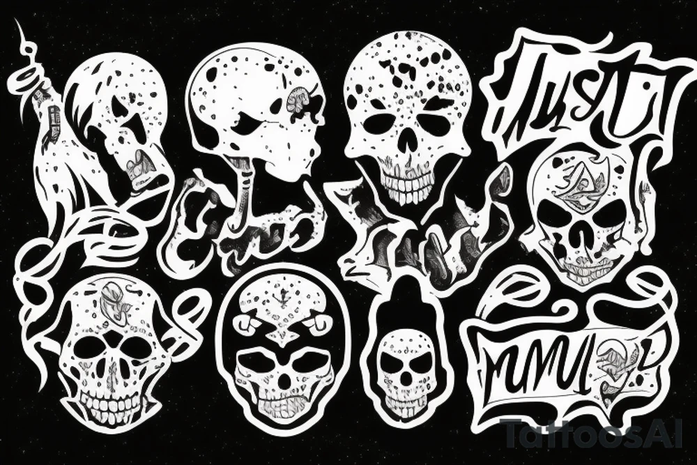 Just text "Murder Famq" tattoo idea