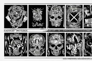 Just text "Murder Famq" tattoo idea