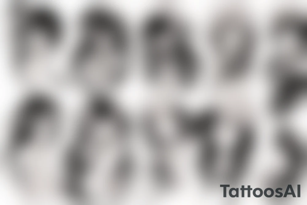 Cute Anime girl tattoo idea