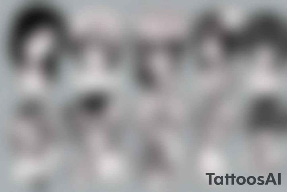 Cute Anime girl tattoo idea