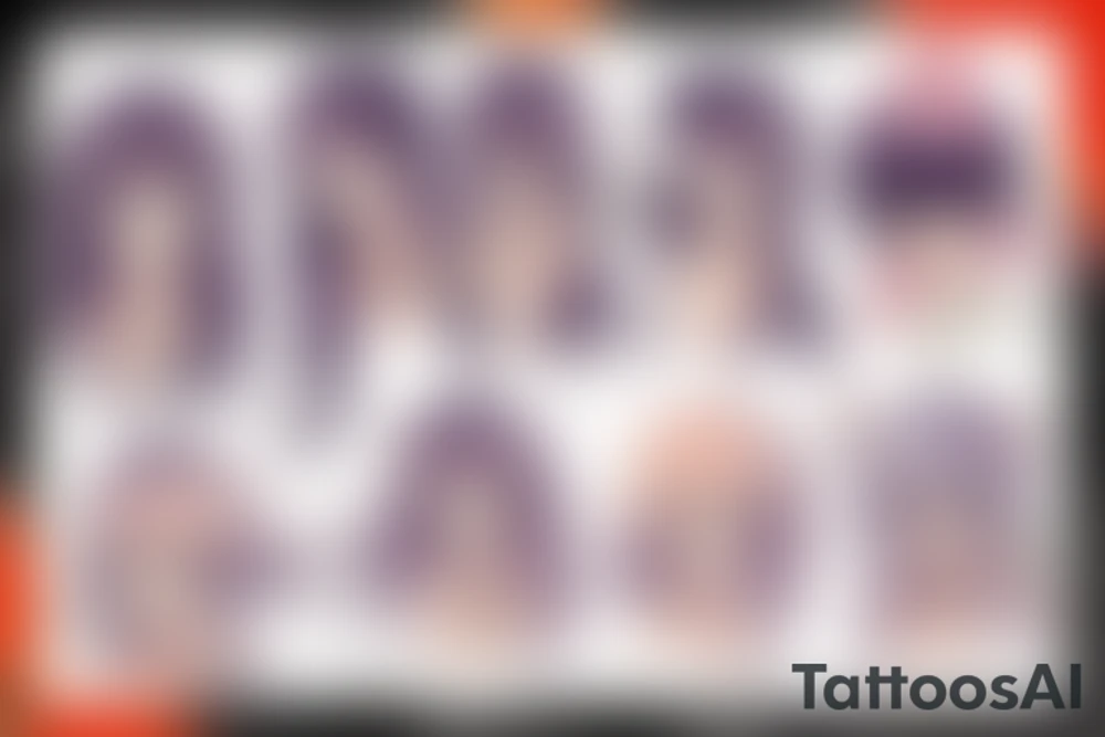 Cute Anime girl tattoo idea