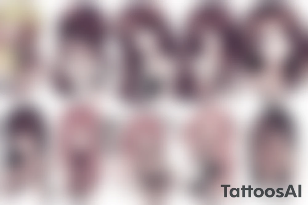 Cute Anime girl tattoo idea
