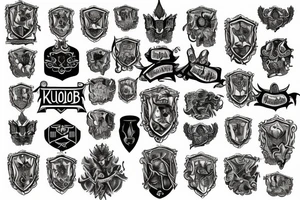 Knoblauch family crest tattoo idea