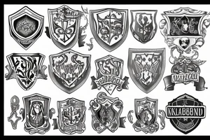 Knoblauch family shield tattoo idea