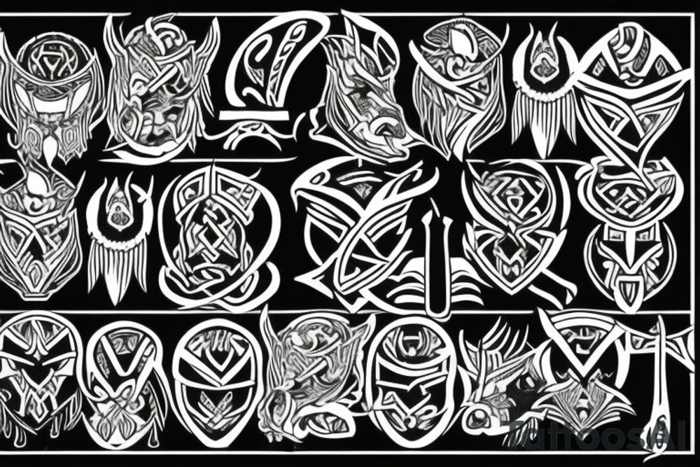 viking raven tattoo idea