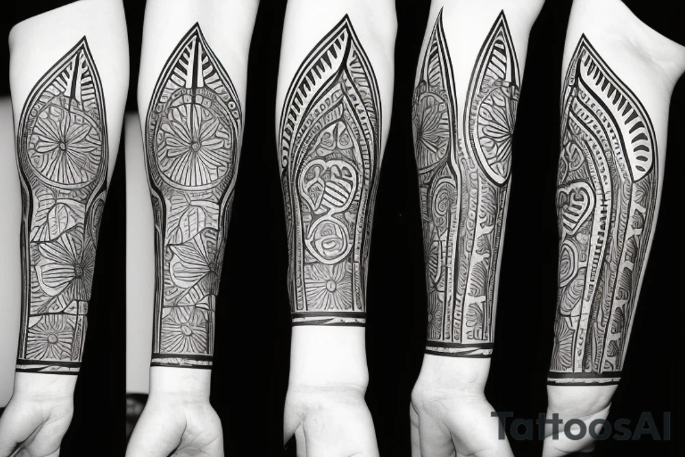 a single arrow with dogwood flowers wrapped around tattoo idea