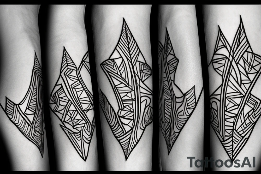 a single arrow with dogwood flowers wrapped around tattoo idea