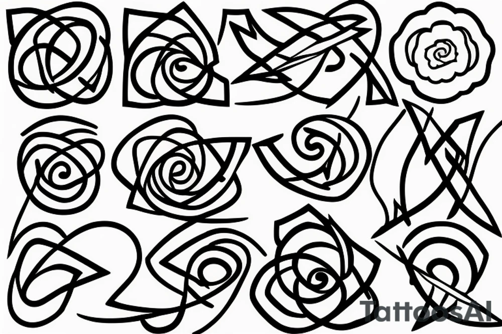 a single arrow with dogwood flowers spiraling around tattoo idea