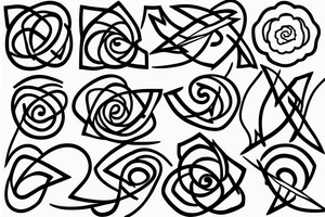 a single arrow with dogwood flowers spiraling around tattoo idea