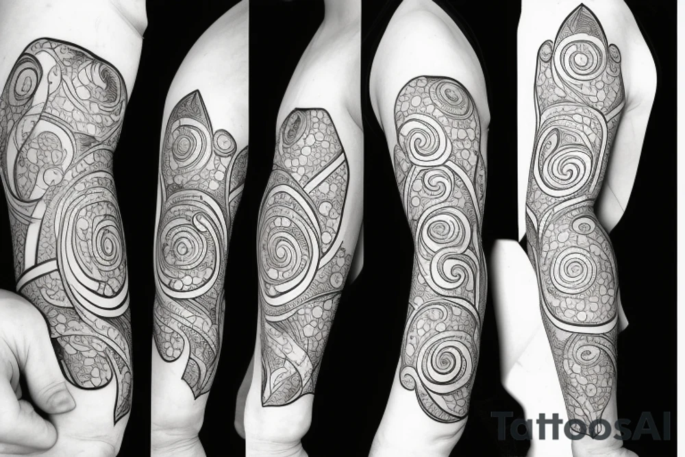 a single arrow with dogwood flowers spiraling around tattoo idea
