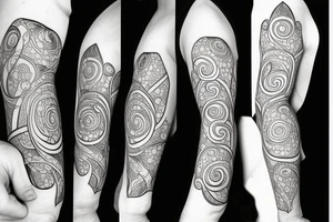 a single arrow with dogwood flowers spiraling around tattoo idea