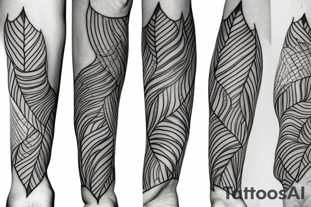 a single arrow with dogwood flowers spiraling around tattoo idea