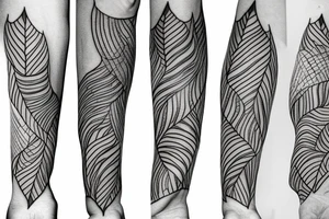 a single arrow with dogwood flowers spiraling around tattoo idea