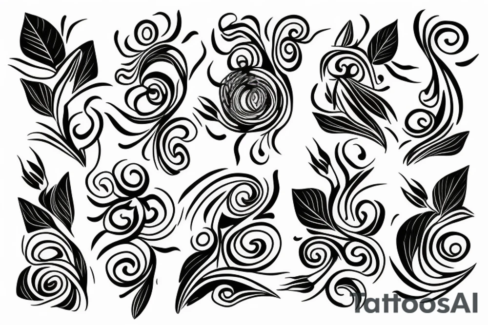 a single arrow with dogwood flowers spiraling around tattoo idea