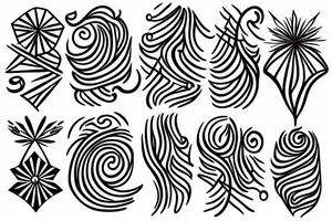a single arrow with dogwood flowers spiraling around tattoo idea