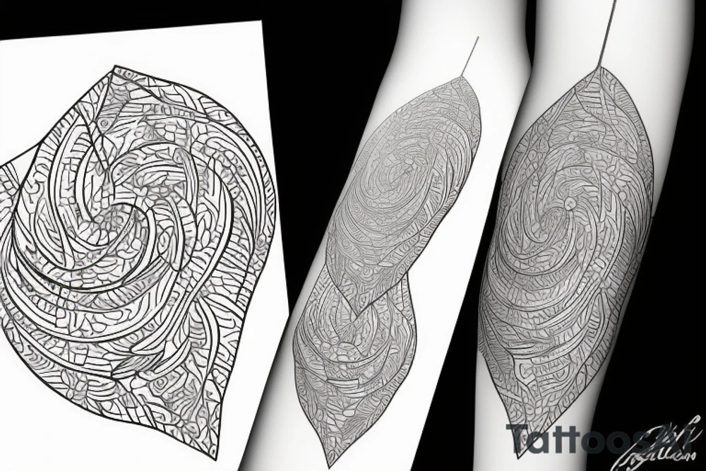 a single arrow with dogwood flowers spiraling around tattoo idea