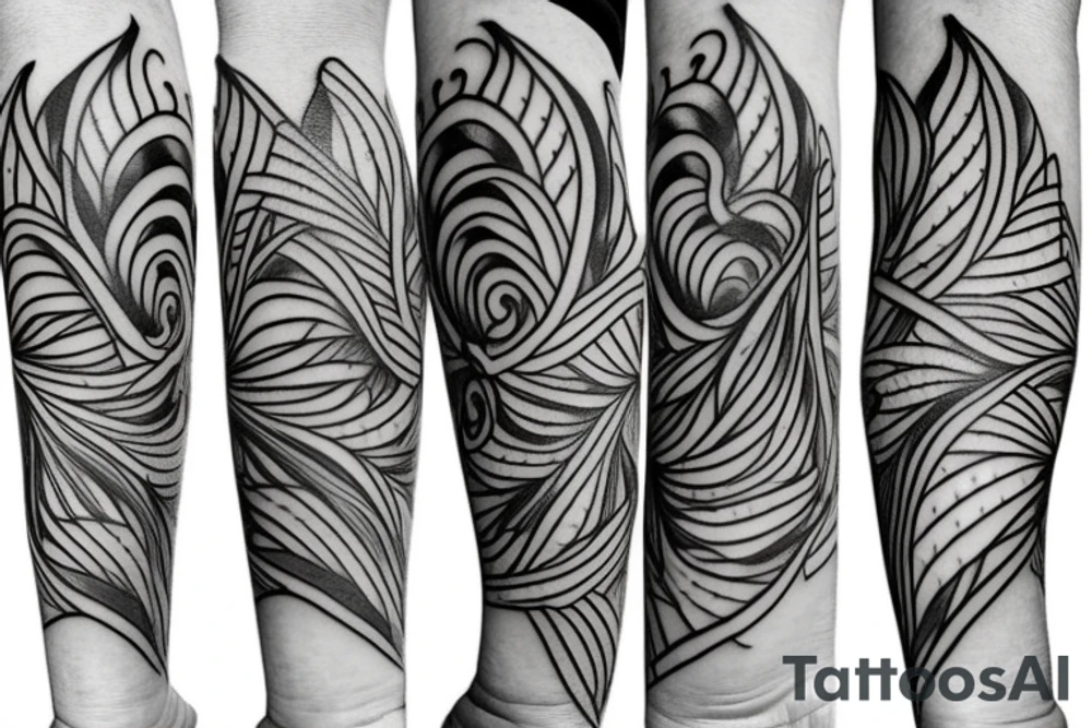 a single arrow with dogwood flowers spiraling around tattoo idea