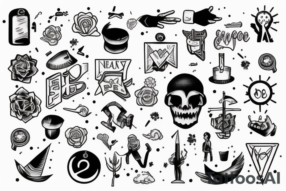 human reaching his dream tattoo idea