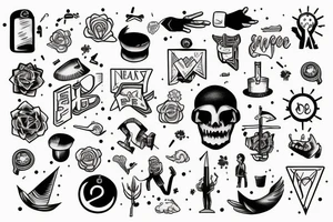 human reaching his dream tattoo idea