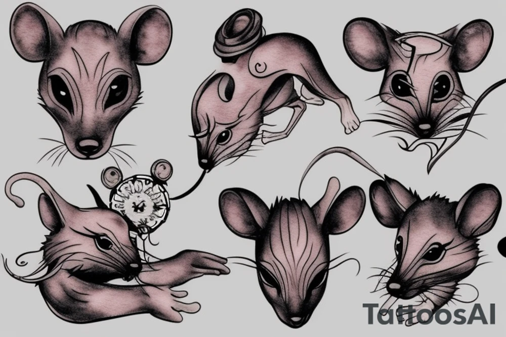 Half litre mouse tattoo idea