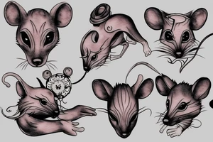 Half litre mouse tattoo idea